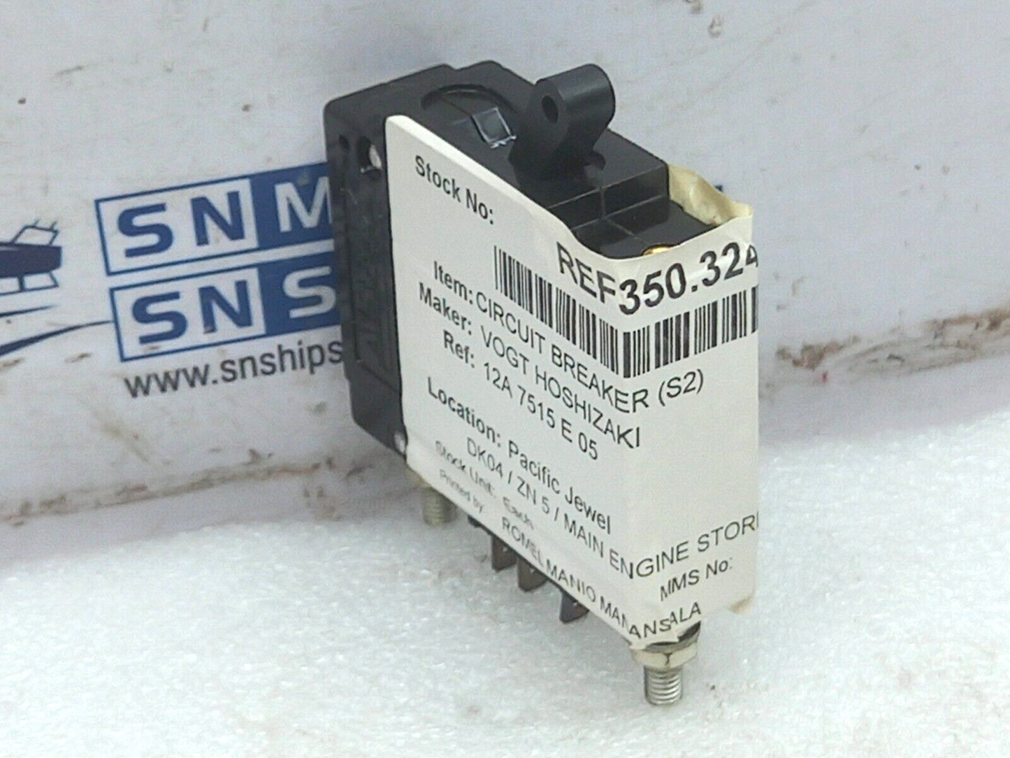 AIRPAX 65-302 3 F.L. Amps Max-250V Circuit Breaker Vogt Hoshizaki 12A 7515 E 05