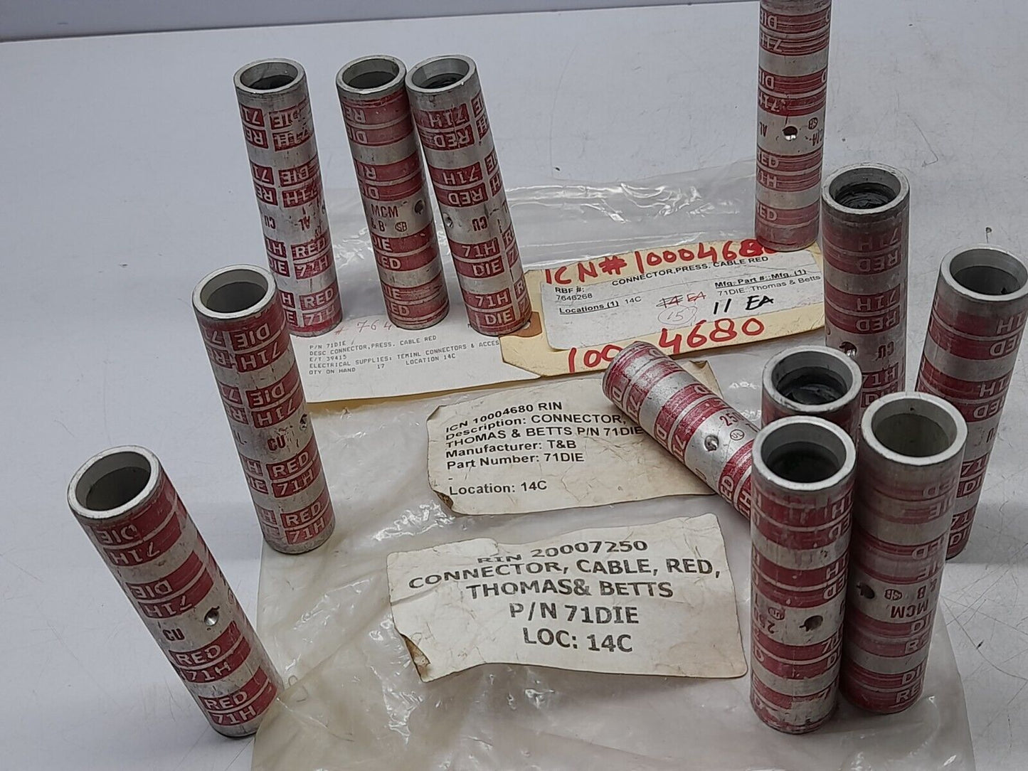 Thomas & Betts 71H DIE Red Cable Connector 71DIE - 12PCs/Lot