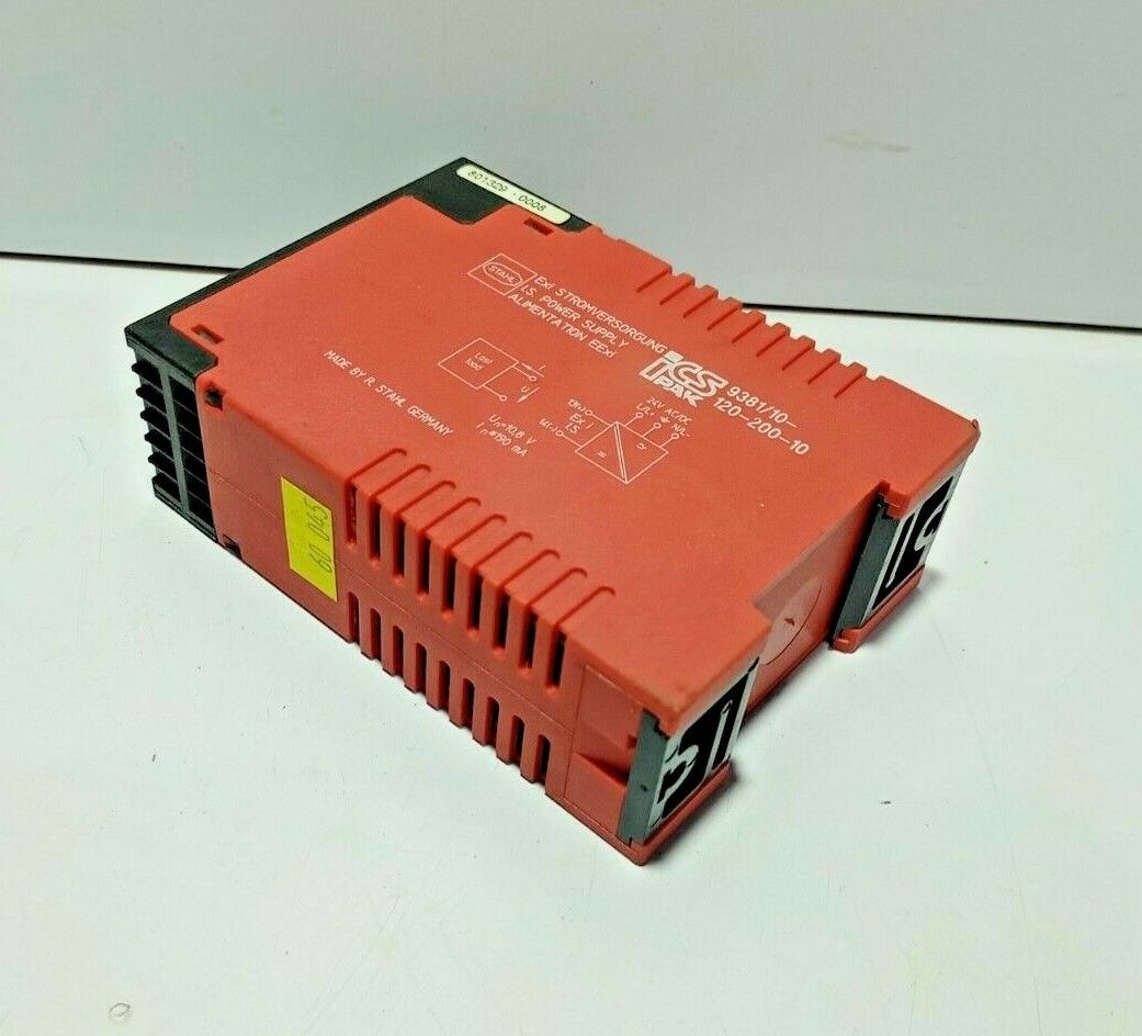 Stahl 9381/10-120-200-10 I.S. Power Supply 93811012020010 Un=10.8V In≤190mA
