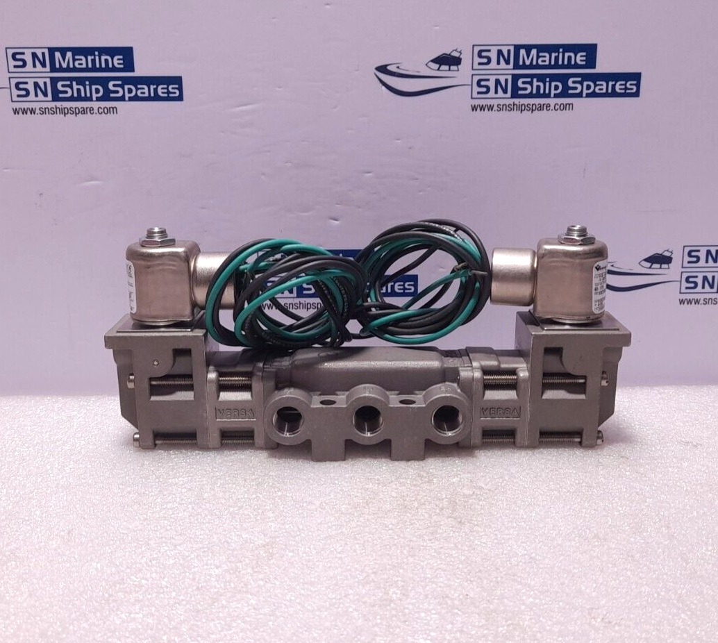 Versa VXX-4324-316-PC-U-D024 Four Way Valve 24VDC 7W 2.8 Bar Min 12 Bar Max