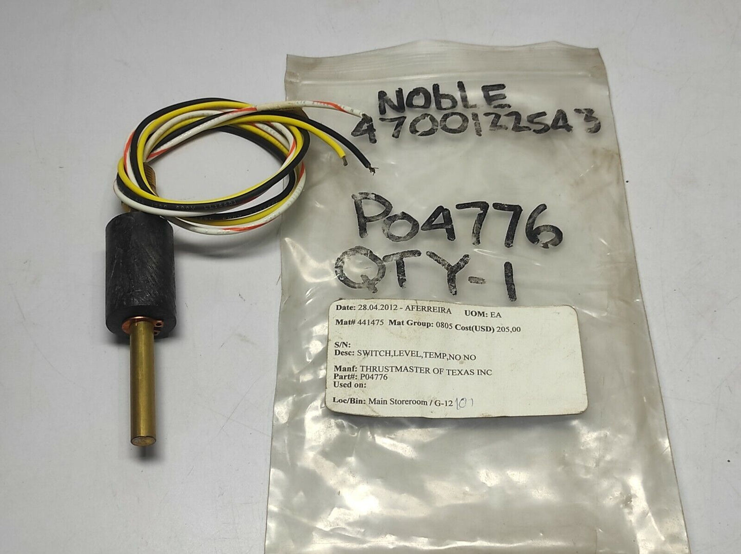 Advanced Control Technology B40030BFD2C757 Liquid Level Float Switch