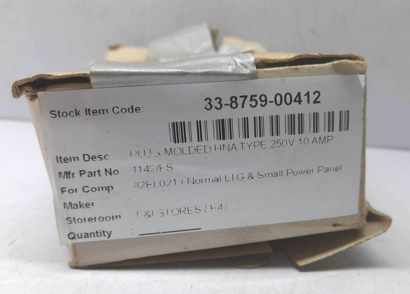 Wiska 1142/ES Plug / 1142ES / 250V / 10AMP