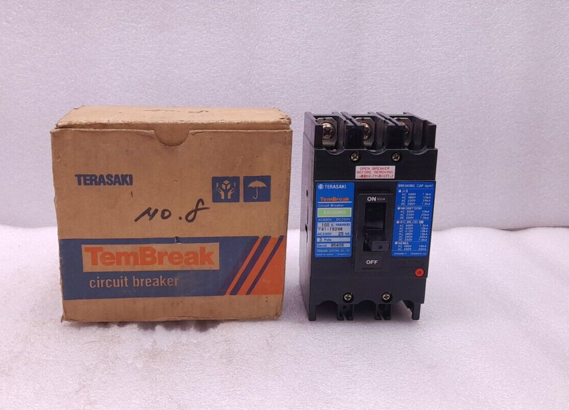 Terasaki XE100NS Circuit Breaker 3P 100A 220Vac 25KA 50/60Hz