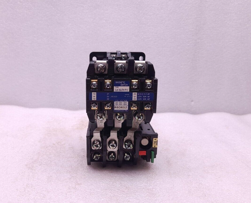 Togami Electric T-35-S50 Magnetic Switch Typ: CLK-50JTH-P12 200V 50A 400V 40A