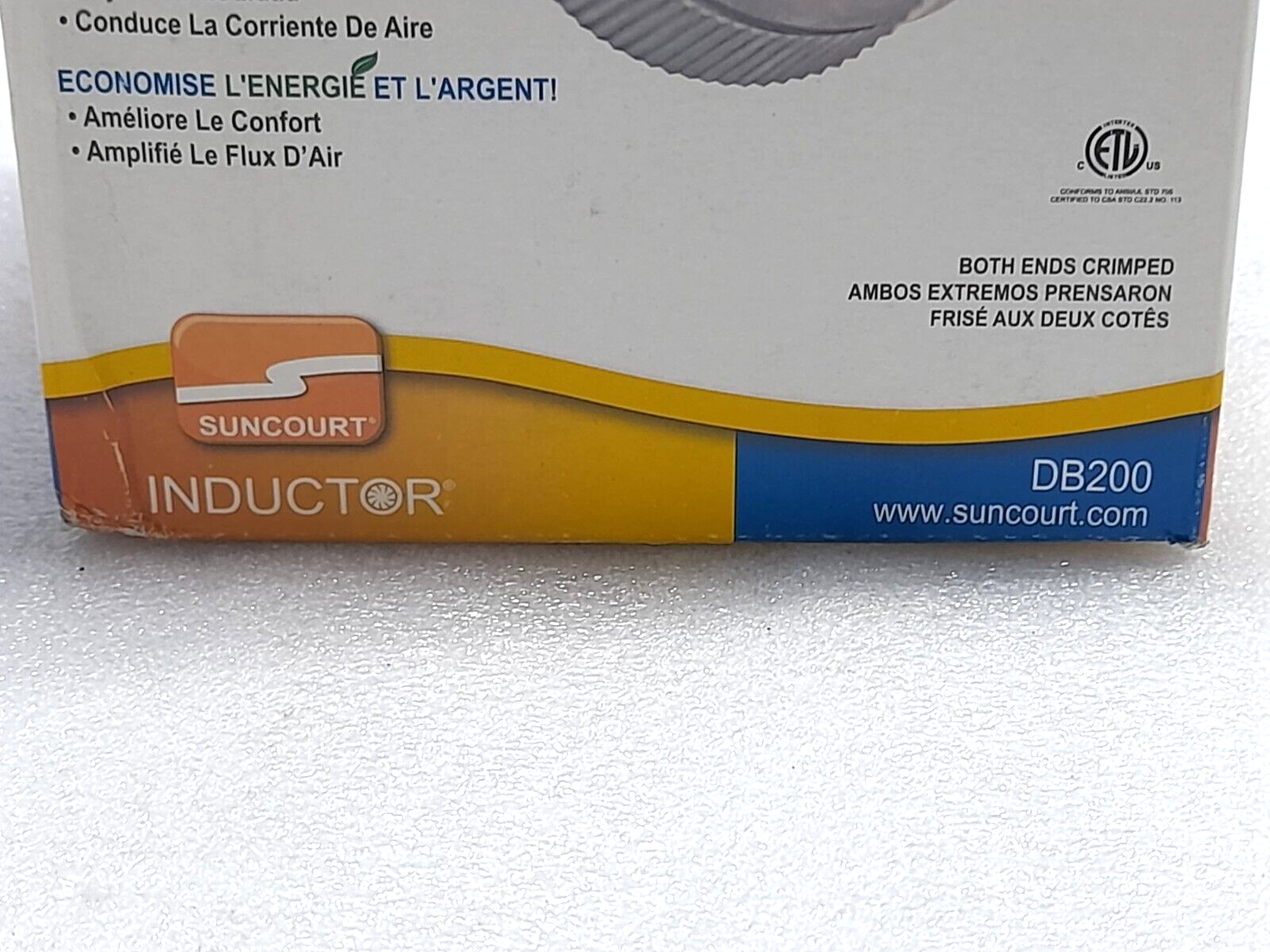 Suncourt DB200 Inductor 6” In-Line Duct Fan 120VAC 60Hz 0.35A