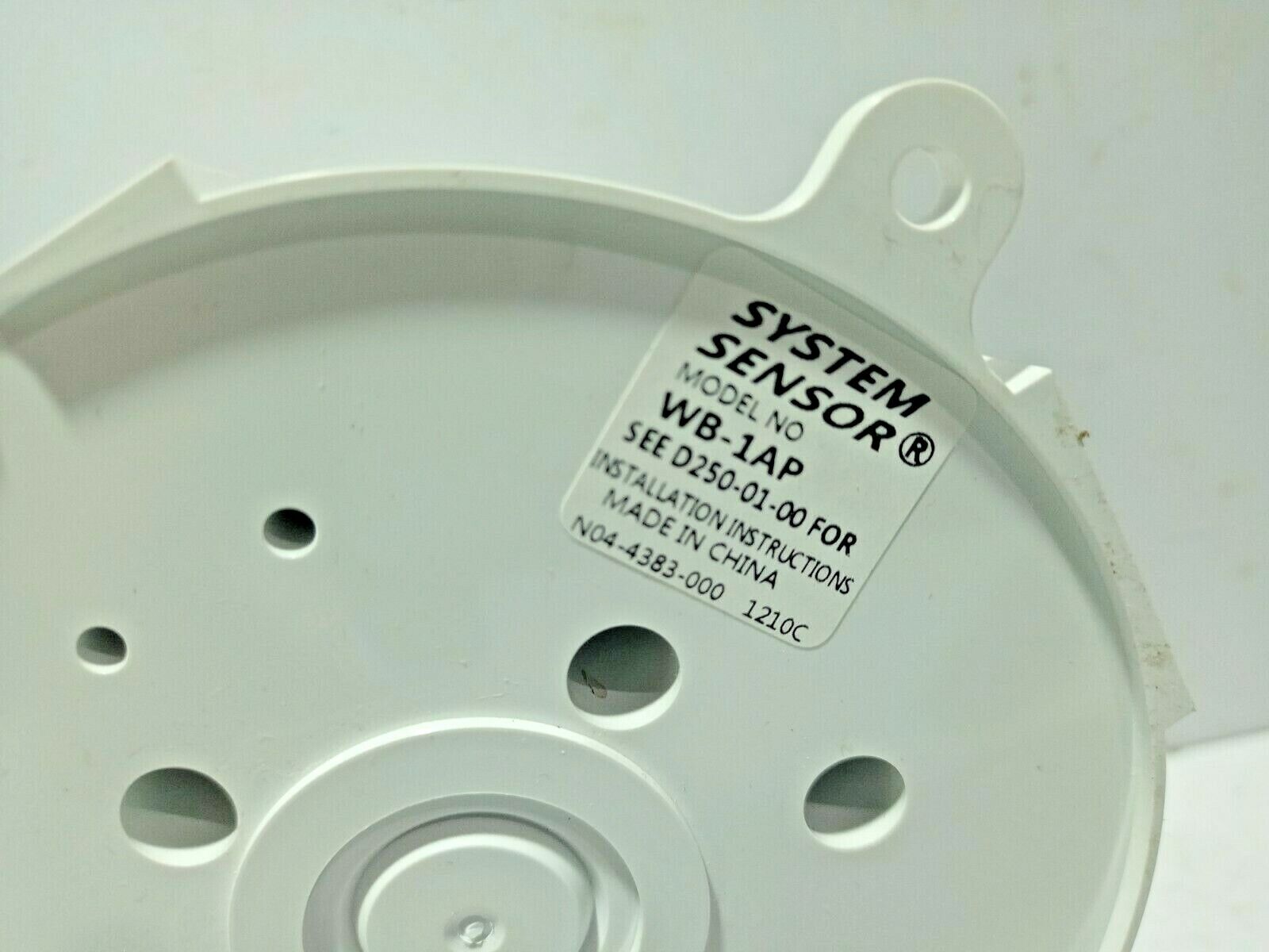 System Sensor WB-1AP Wet Base Notifier WB1AP Wet Base Shroud