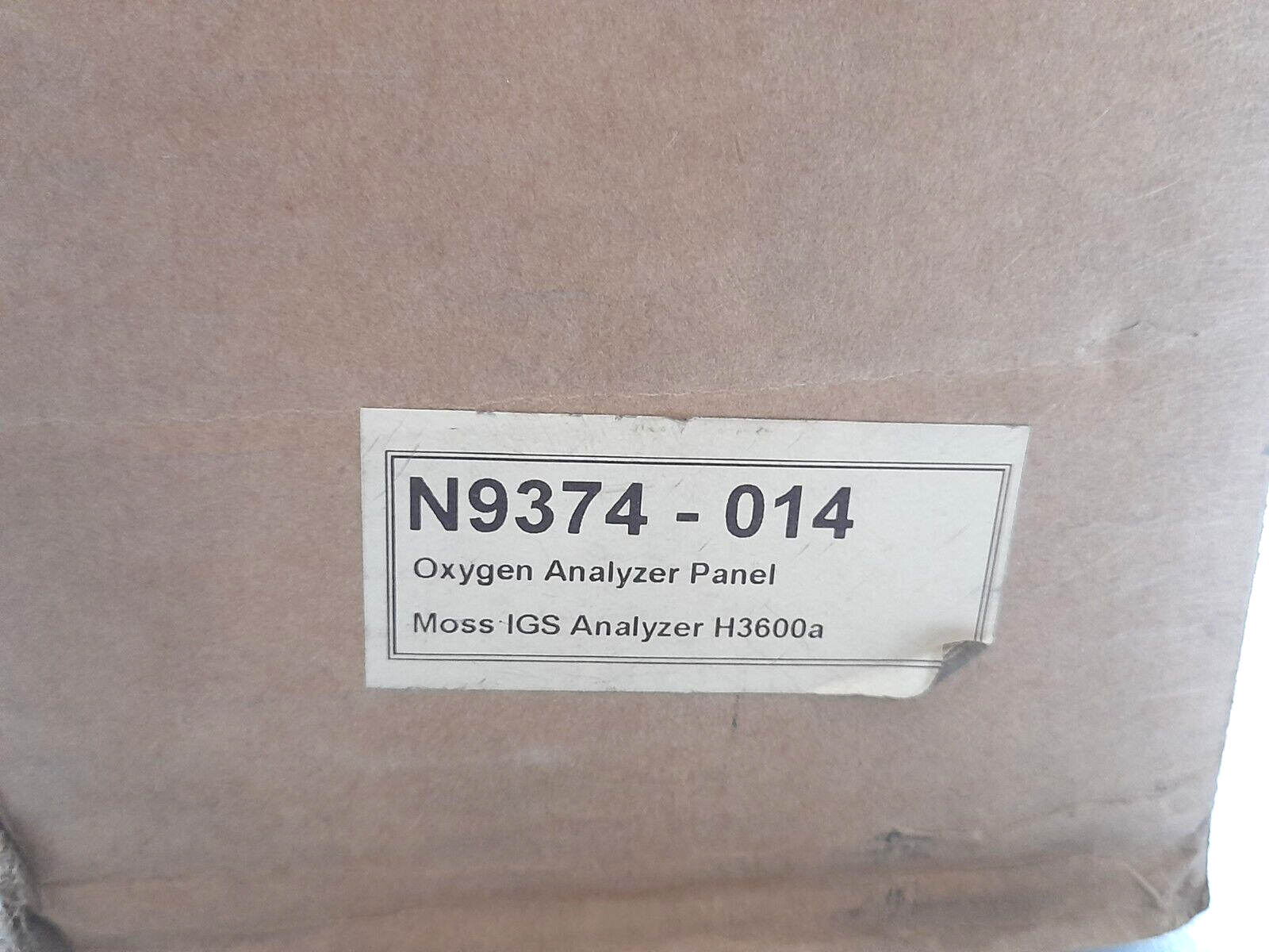 Wartsila 350753 N9374-014 Oxygen Analyzer Panel Hamworthy SN53-10 G36 H3600a