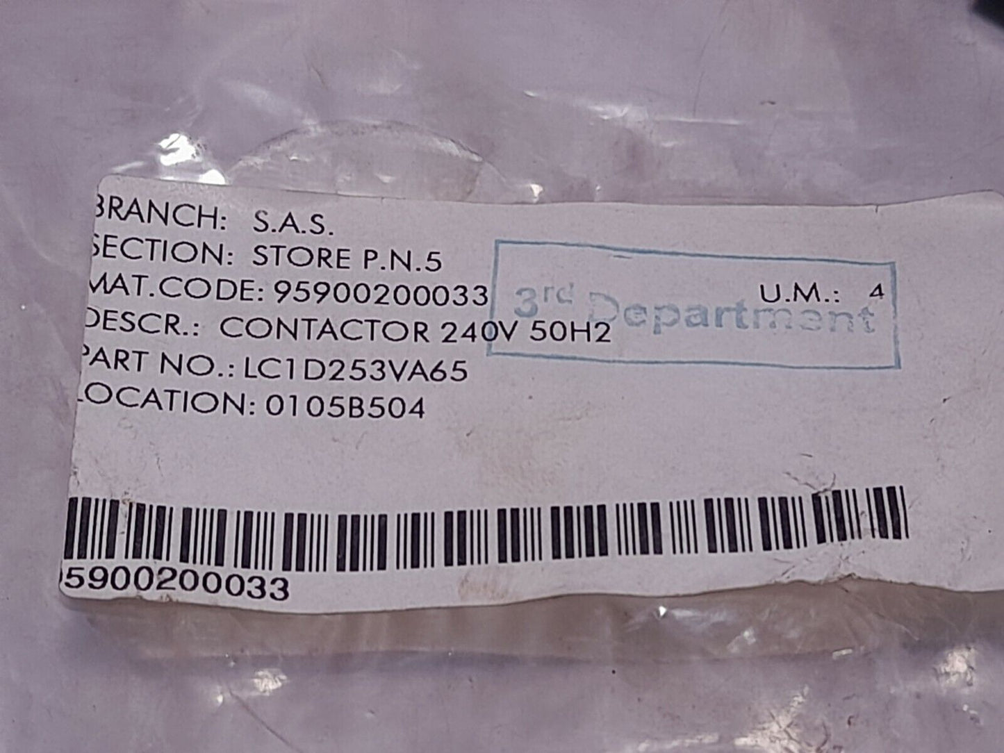 Telemecanique LC1-D253-A65 Contactor LC1D253A65 LC1D253 A65 110V50Hz 110-120V60H