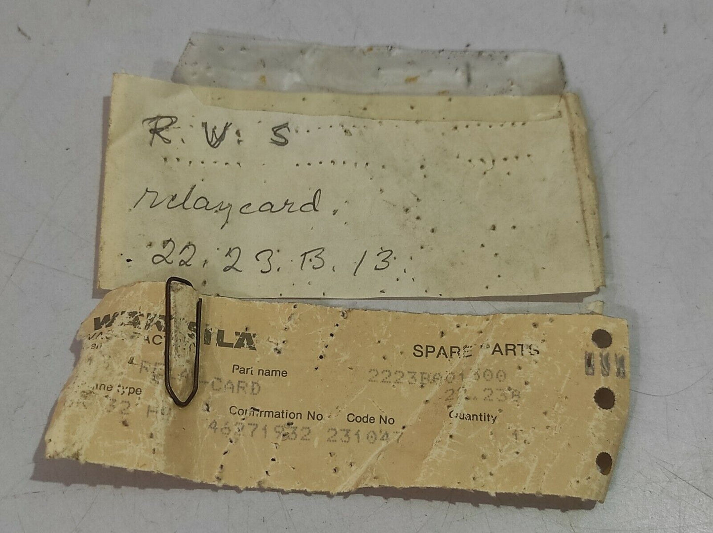 Wartsila 3V72H61 Relay Board Rev A  2223BA01300 PCB 22.23B 22.23.B.13 Relay Card