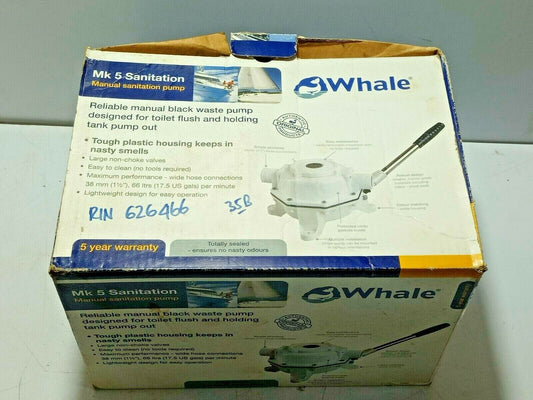 Whale Mk 5 Manual Sanitation Pump Black Waste Pump