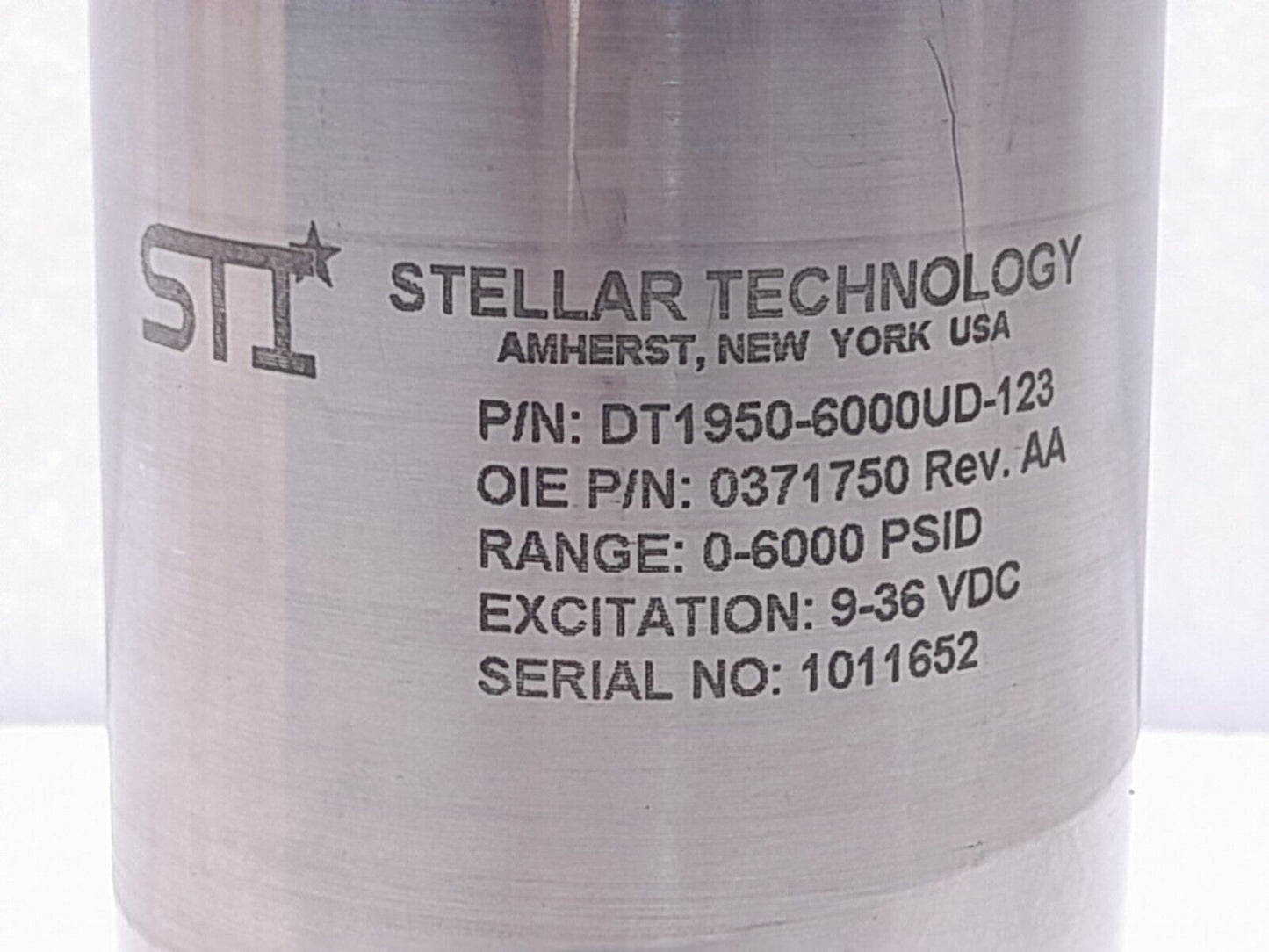 Stellar Technology DT1950-6000UD-123 Differential Pressure Transducer / 0371750