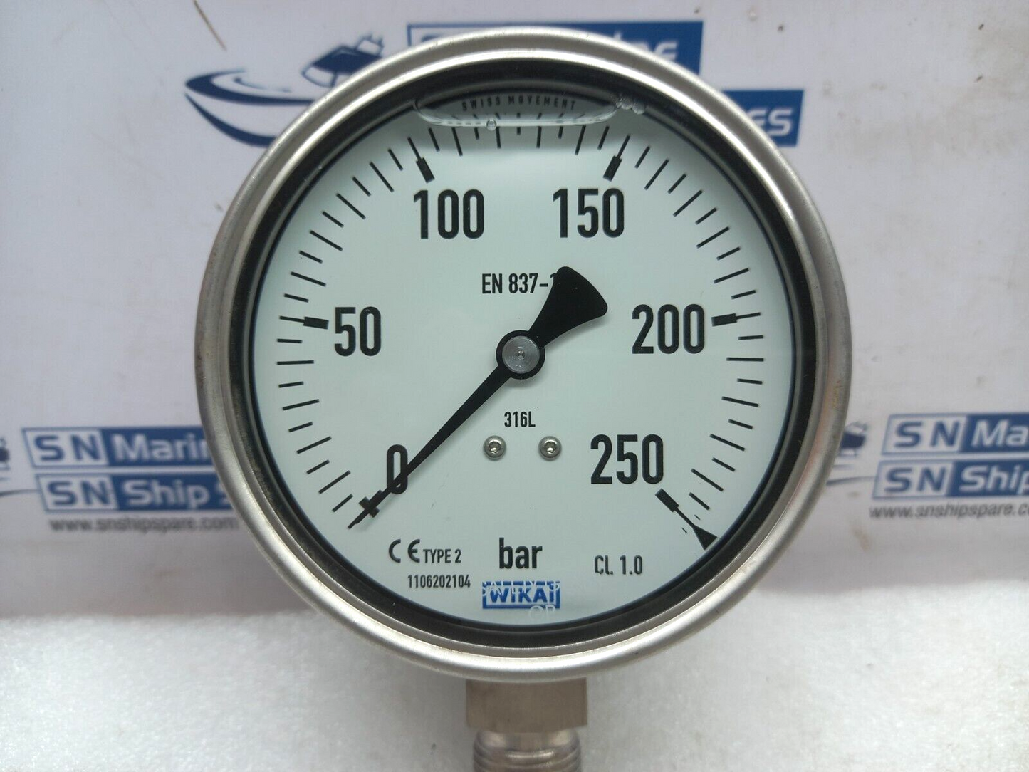 Wikai 1106202104 Type 2 Pressure Gauge 0-250Bar