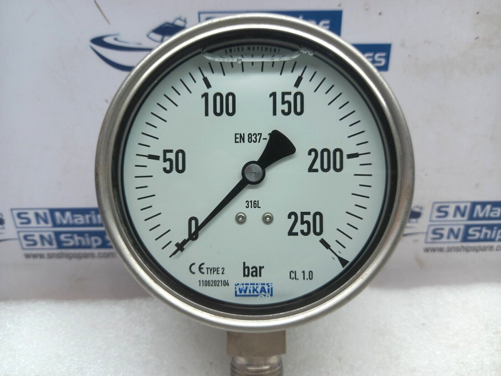 Wikai 1106202104 Type 2 Pressure Gauge 0-250Bar