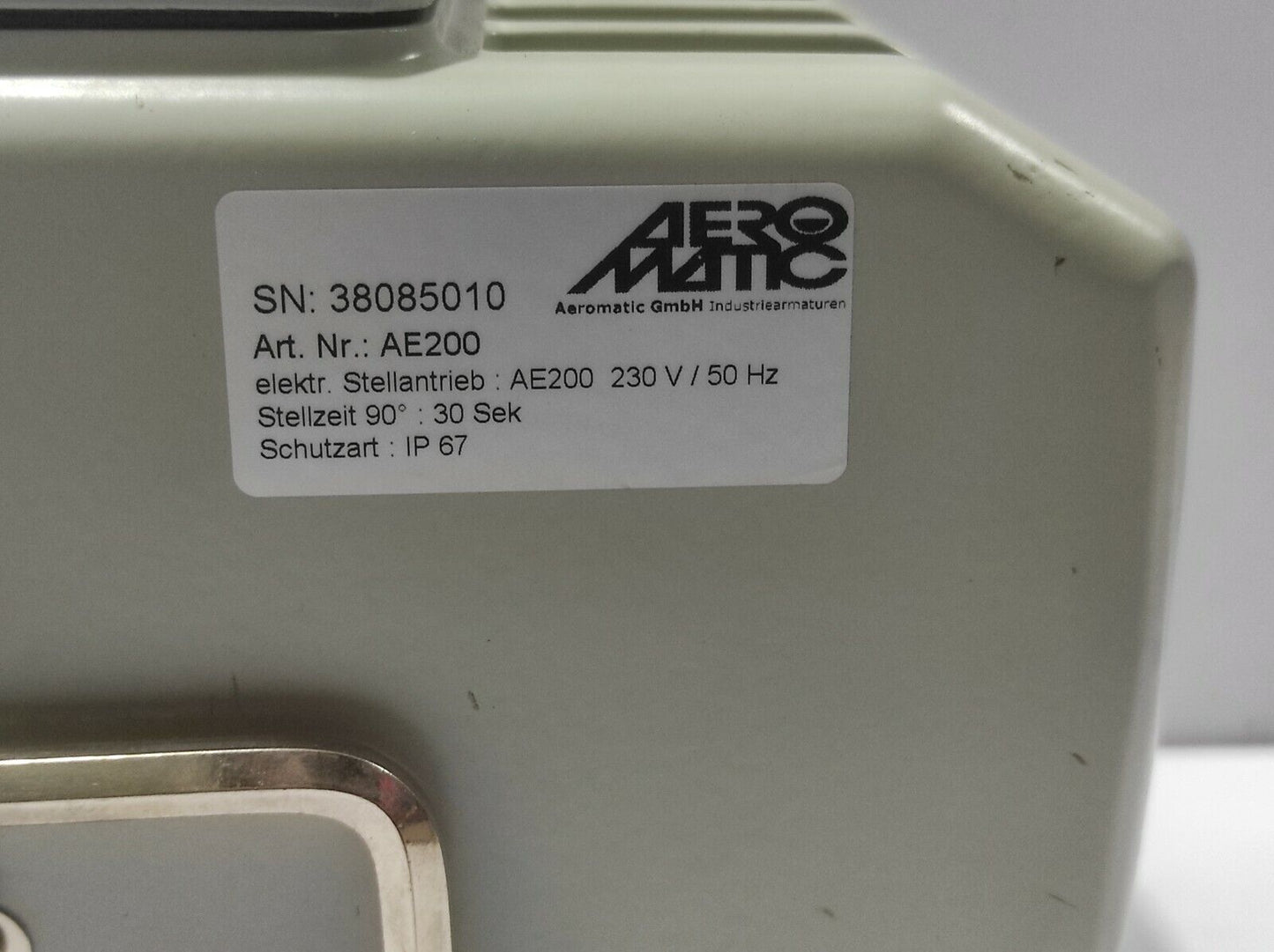 Aeromatic AE200 Electric Actuator 230V 50Hz Positioning Time 90° 30Sec