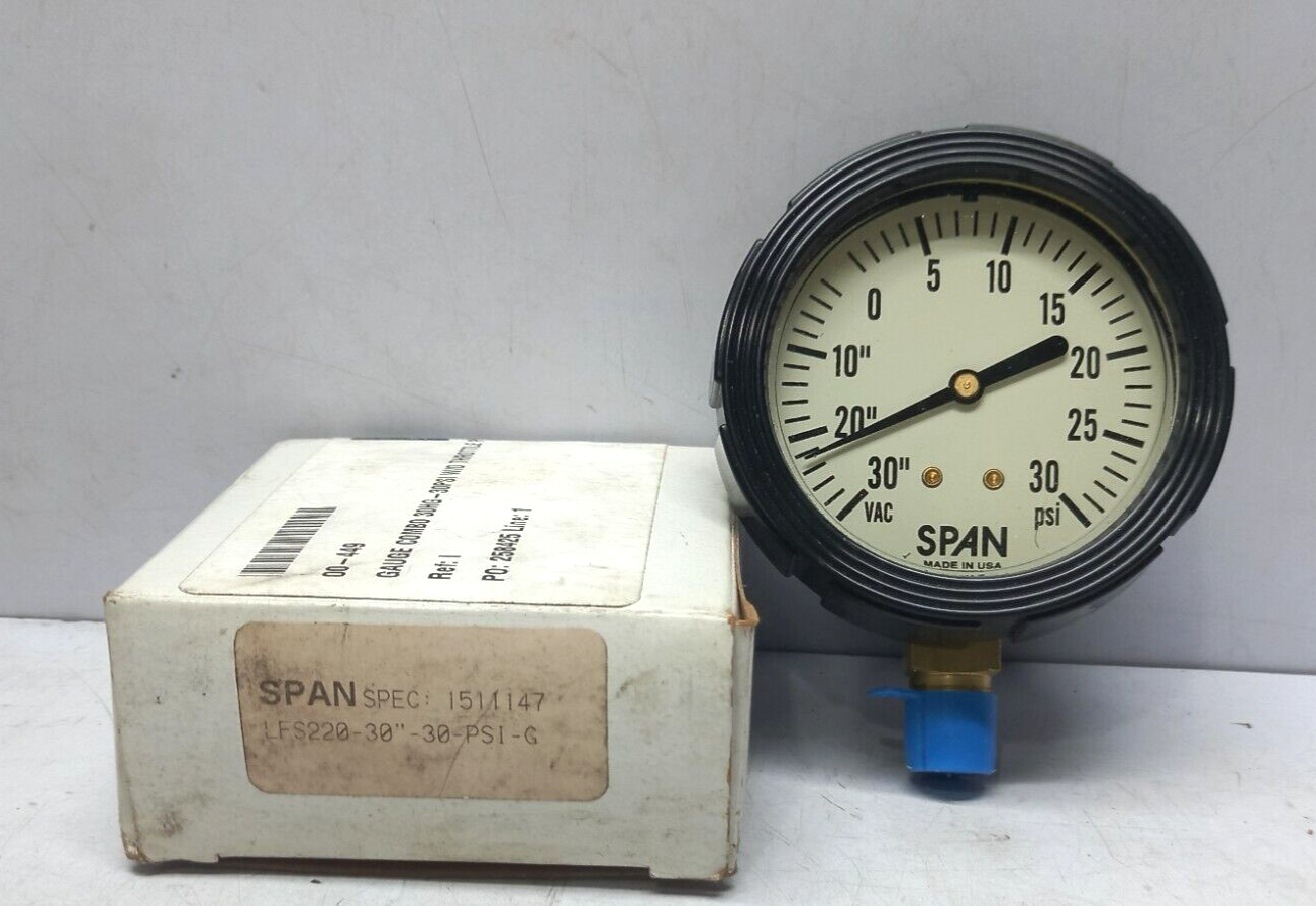 Span LFS220-30 Gauges Combo 30HG-30PSI