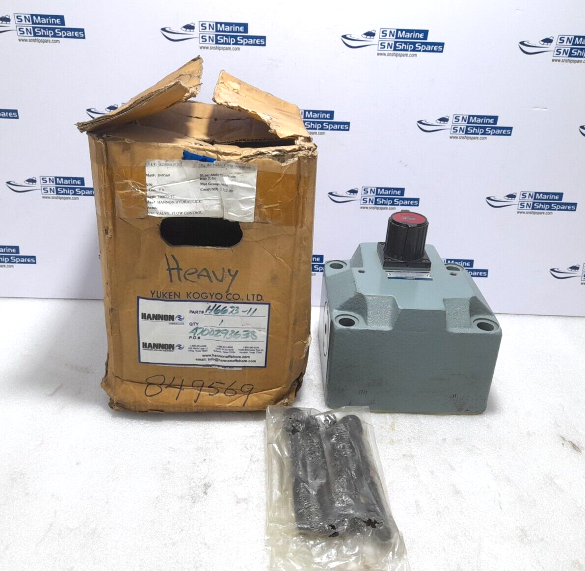 Yuken GF-06-250-3090 Flow Control Valve GF062503090 Hannon H6623-11