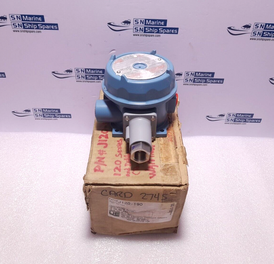 United Electric J120-190 Pressure Switch J120190 Operating Range 5 To 30 PSI 0.3