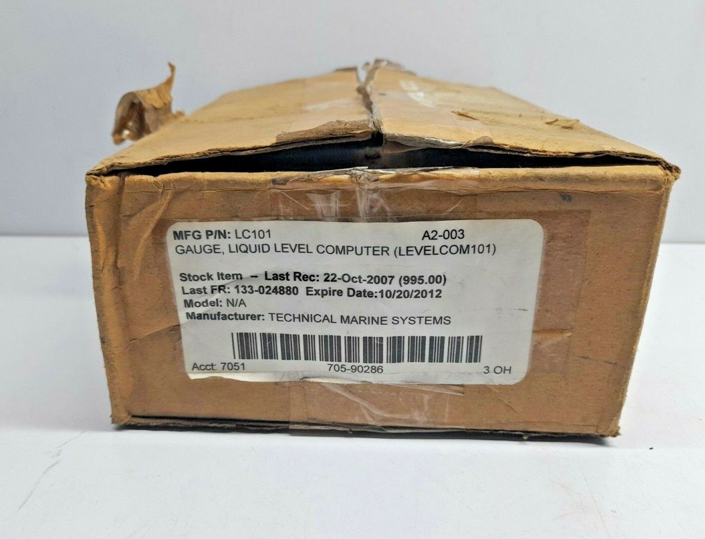 Technical Marine Systems LC101 TMS Level Com 101 Liquid Level Computer 115VAC