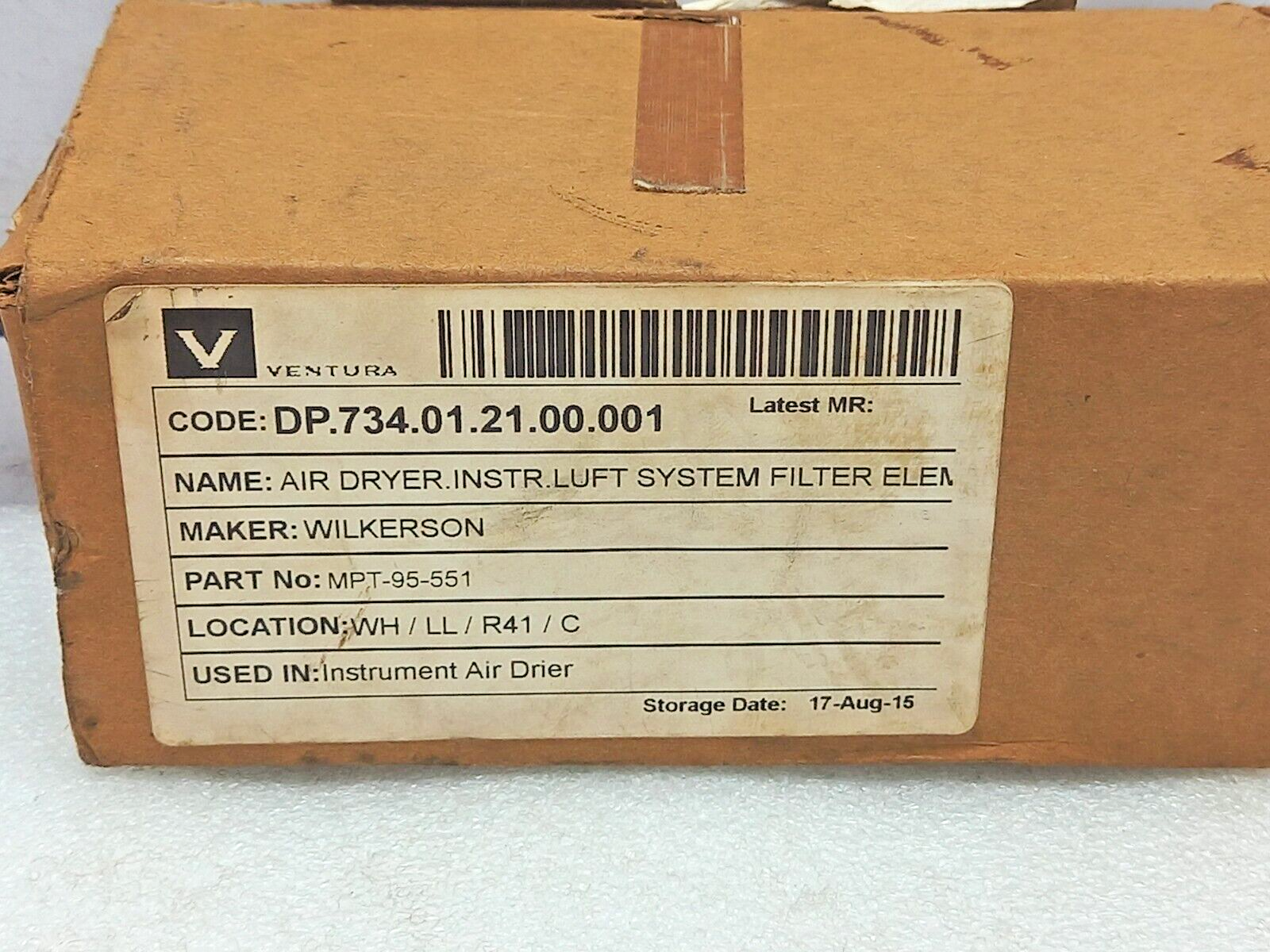 Wilkerson MTP-95-551 Air Dryer Filter Element