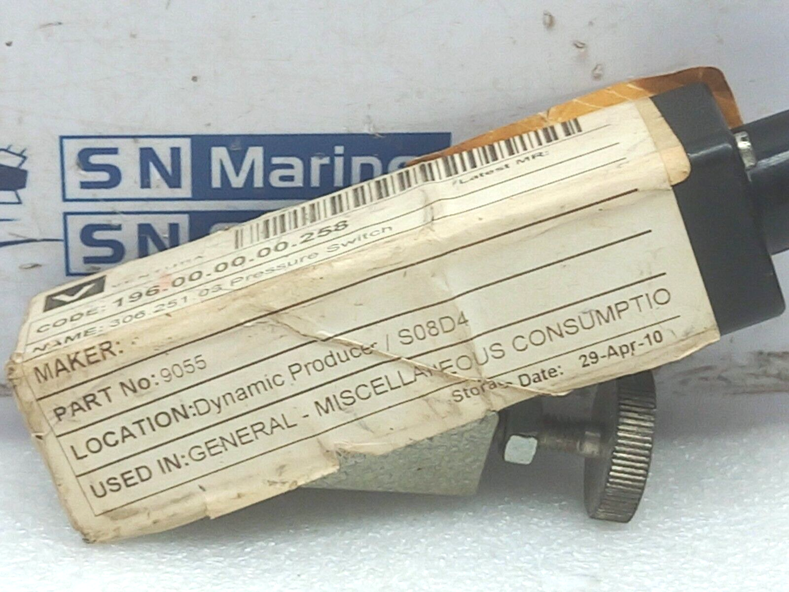 Suco 9055 Pressure Switch IP65 25-250 Bar 220V 2 amp