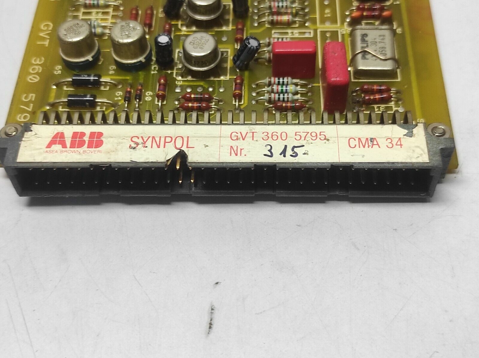 ABB Synpol CMA 34 GVT 360 5795 PCB GVT3605795 CMA 34-1