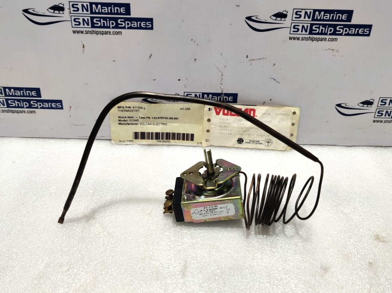 Vulcan Electric 411506-3 Thermostat KX-112-60 500VA PD 120-277VAC