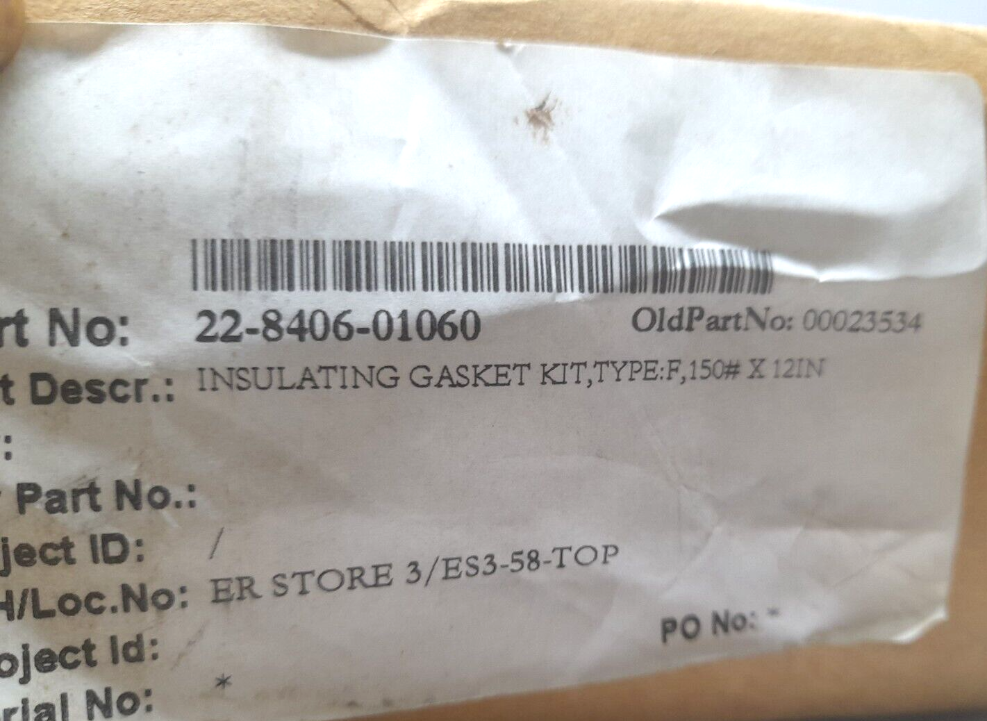 Step Ko FNDWP 12” 150 ANSI Insulating Gasket Kit Type F 150# X 12IN 22-8406-0106