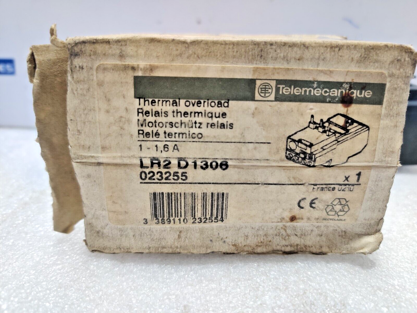 Telemecanique LR2 D1306 Thermal Overload Relay 600V a.c max