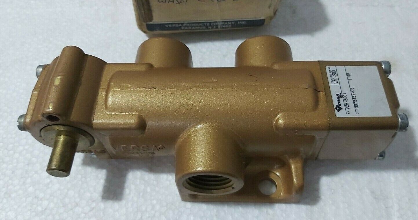 VERSA VZH-3501 VALVE 1/2" 3-WAY LEVER OPERATED WITHOUT HANDLE 