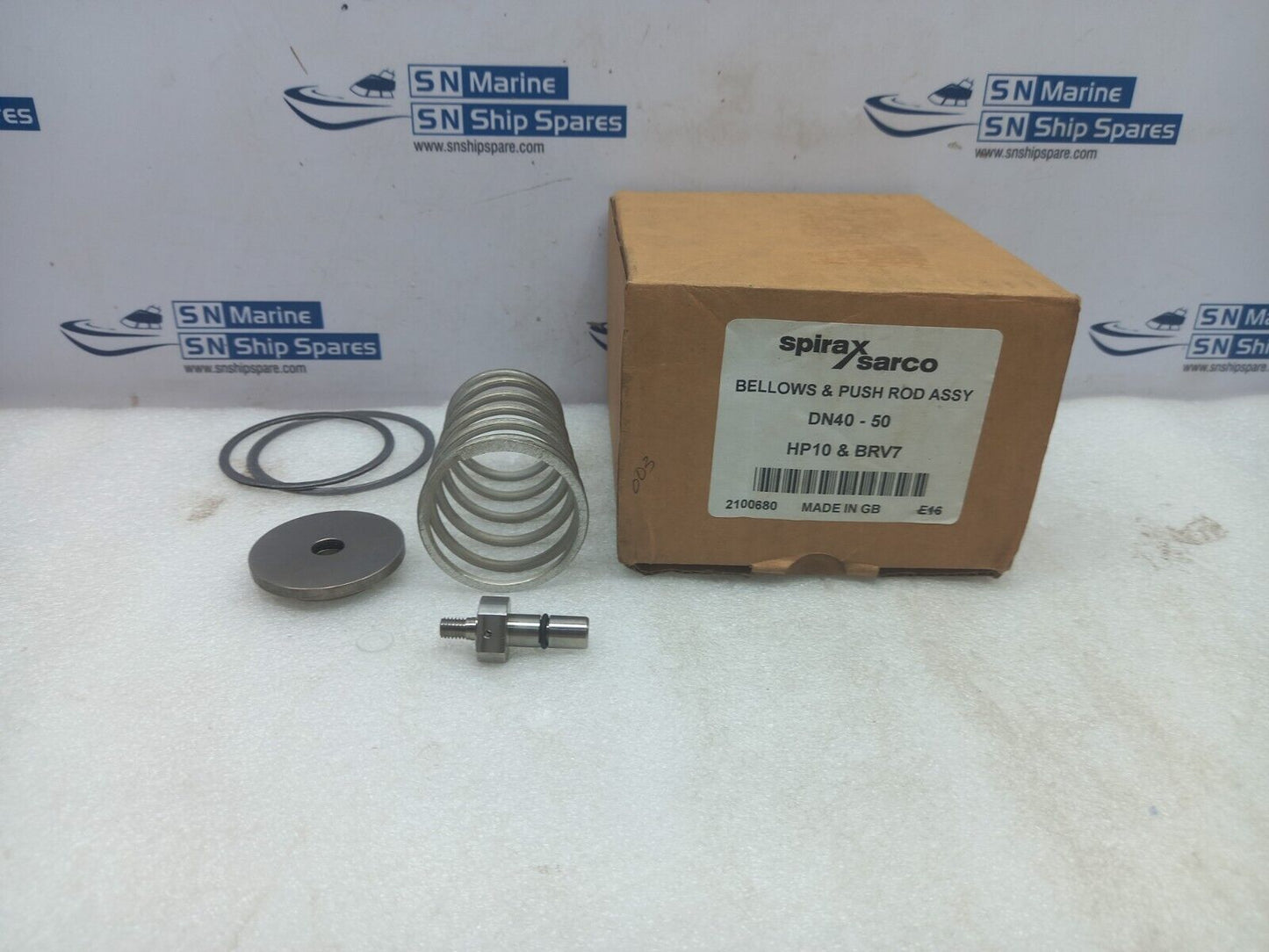 Spirax Sarco DN40-50 Bellows & Push Rod Assembly HP10 & BRV7
