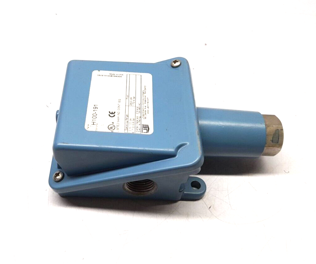UE United Electric H100-191 Pressure Switch H100191 Operating Range 10 to 100PSI