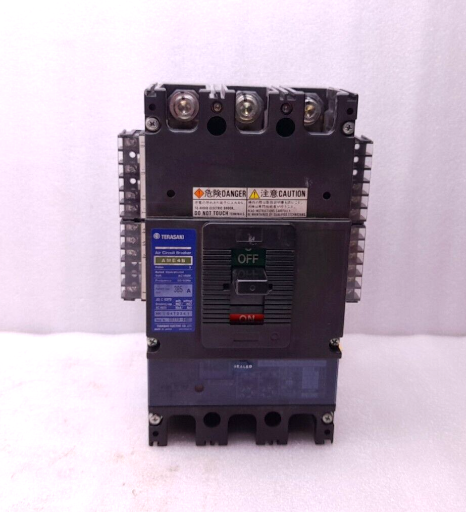 Terasaki AME-4B Air Circuit Breaker 385A 3P 480VAC 50/60Hz AME4B