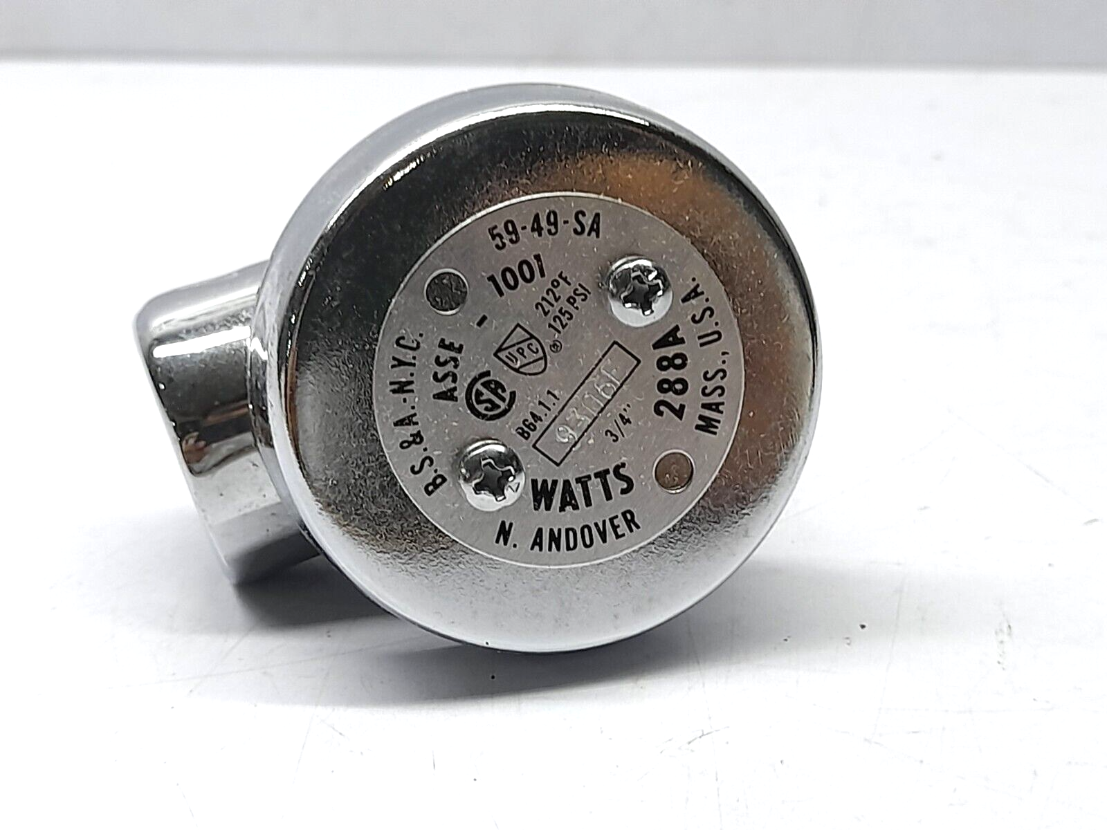 Watts ¾” 288AC Brass Anti-Siphon Vacuum Breaker EDP # 0339990 59-49-SA ASSE-1001