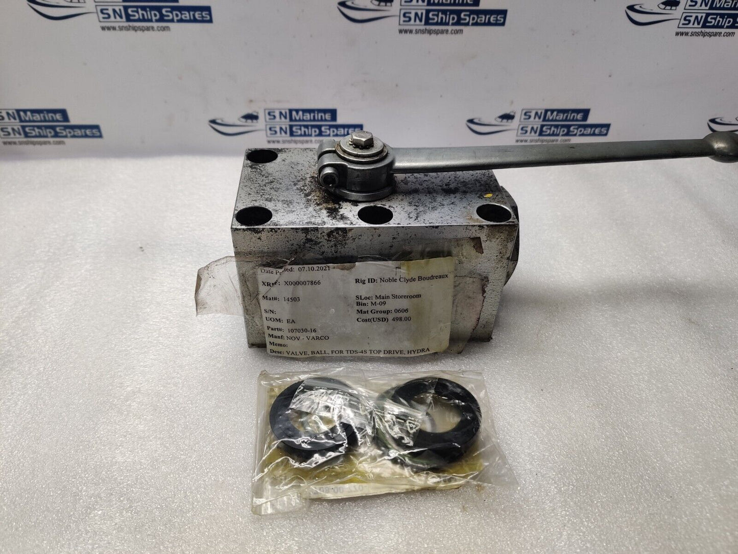 Stauff BBV25160001M Ball Valve Max Psi 5000 & Seal Kit MBBV-16-01-M NOV107030-16