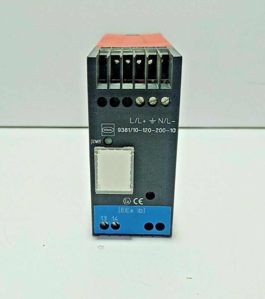 Stahl 9381/10-120-200-10 I.S. Power Supply 93811012020010 Un=10.8V In≤190mA