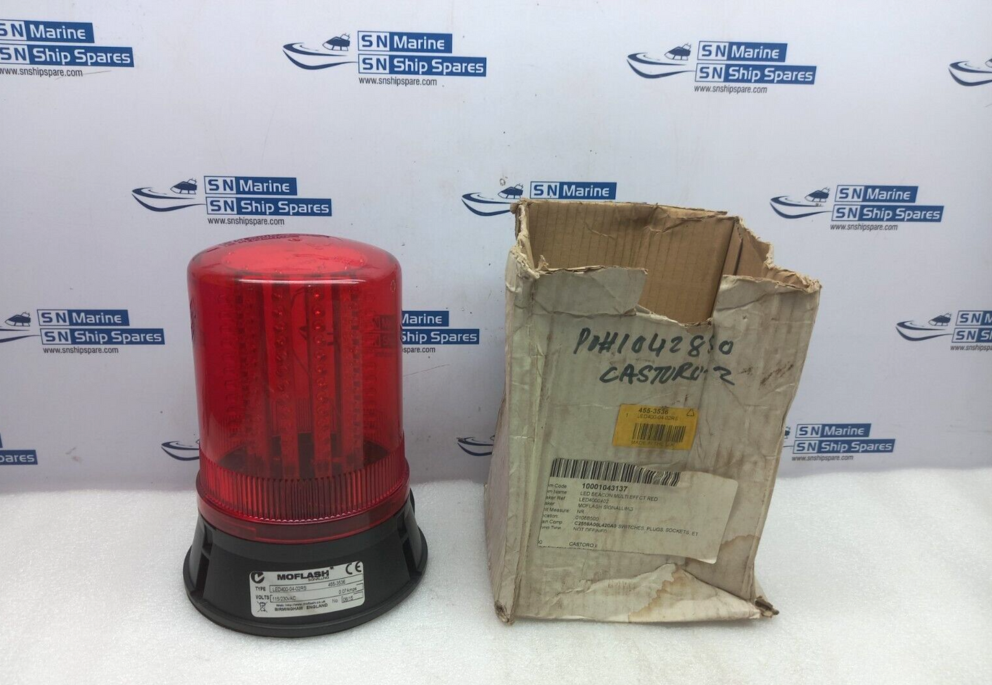 Moflash LED 400-04-02RS Multi-Effect Red LED Beacon XS0164