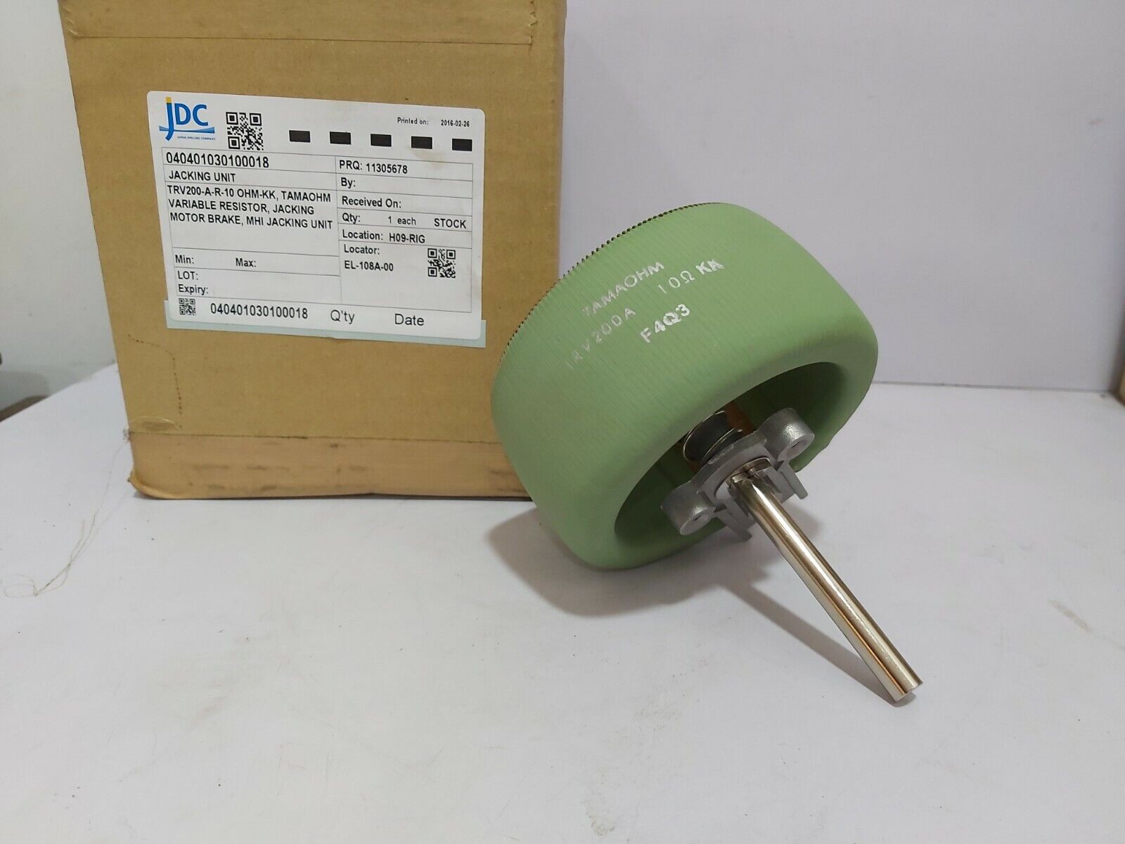 TAMAOHM TRV200A VARIABLE RESISTOR JACKING MOTOR BRAKE MHI JACKING UNIT TRV200-A