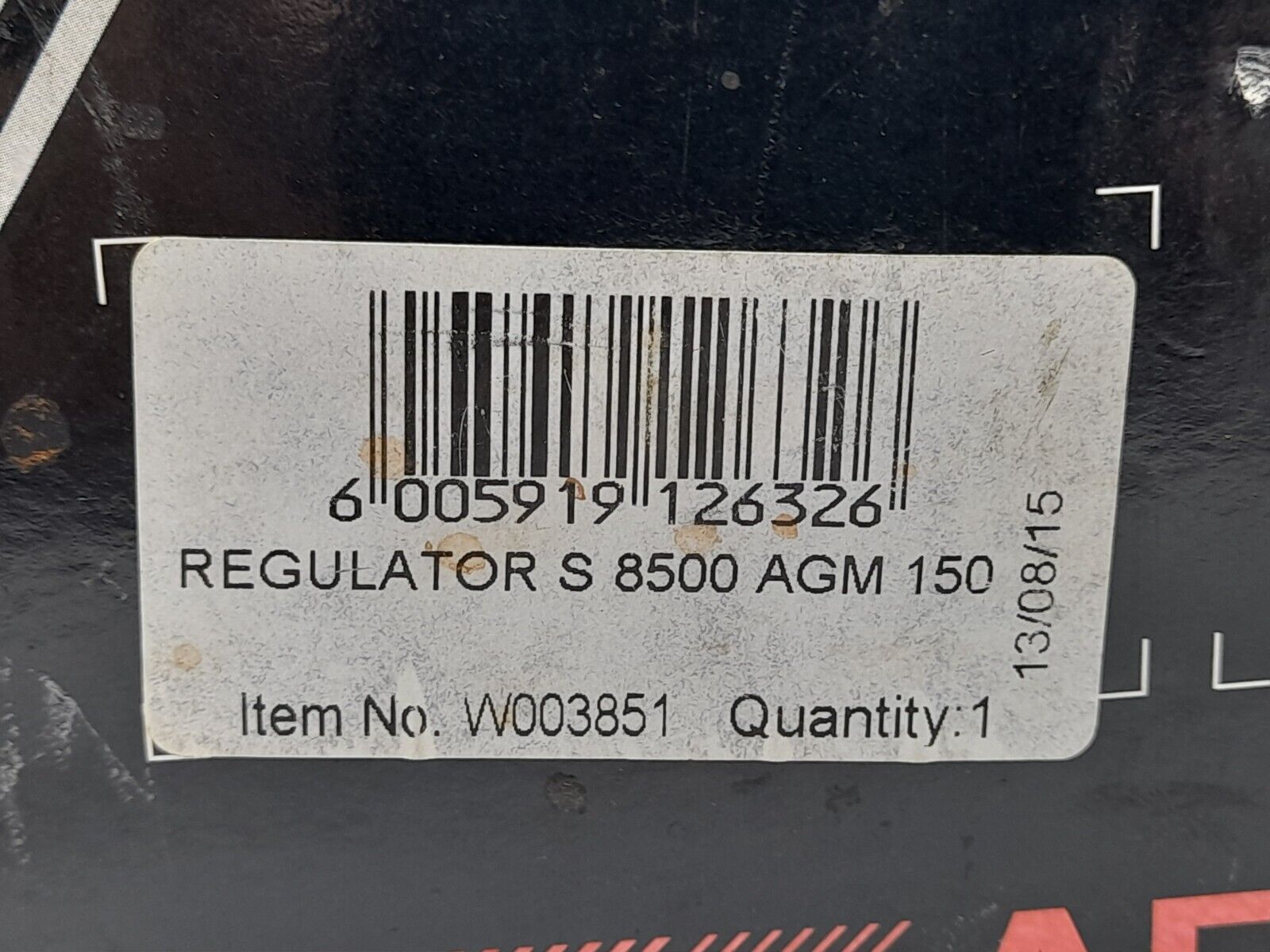 Afrox Saffire S 8500 AGM 150 Multi Stage Regulator Series 8500 Acetylene 150kPA