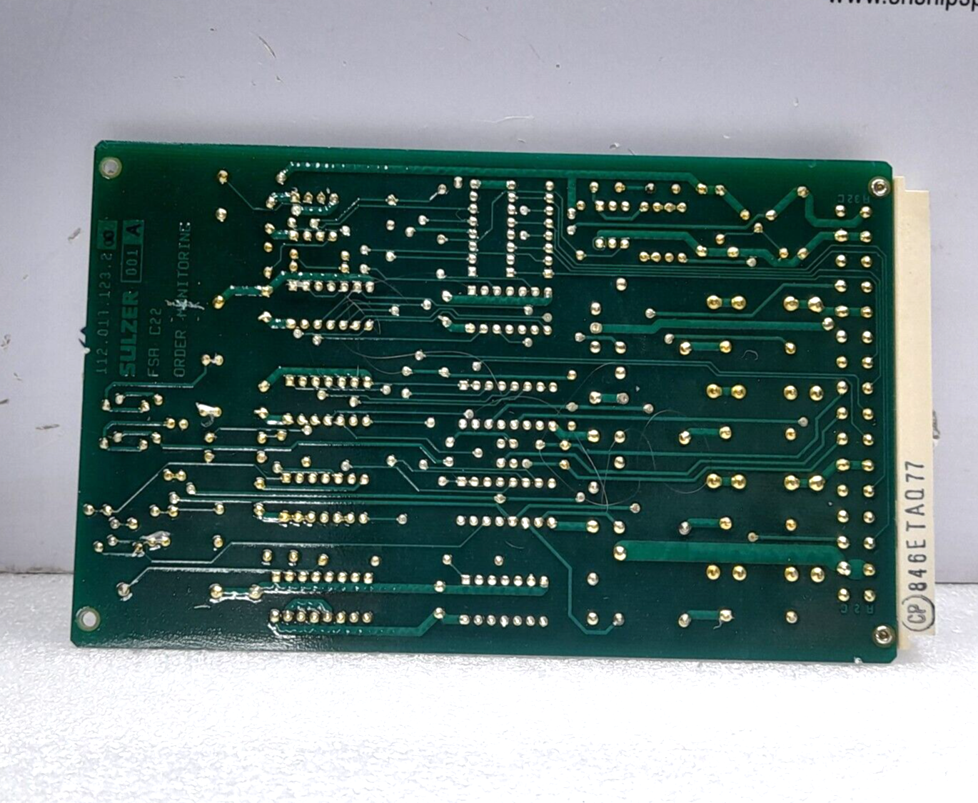Sulzer 112.017.123.200 001 A FSA C22 Order Monitoring PCB