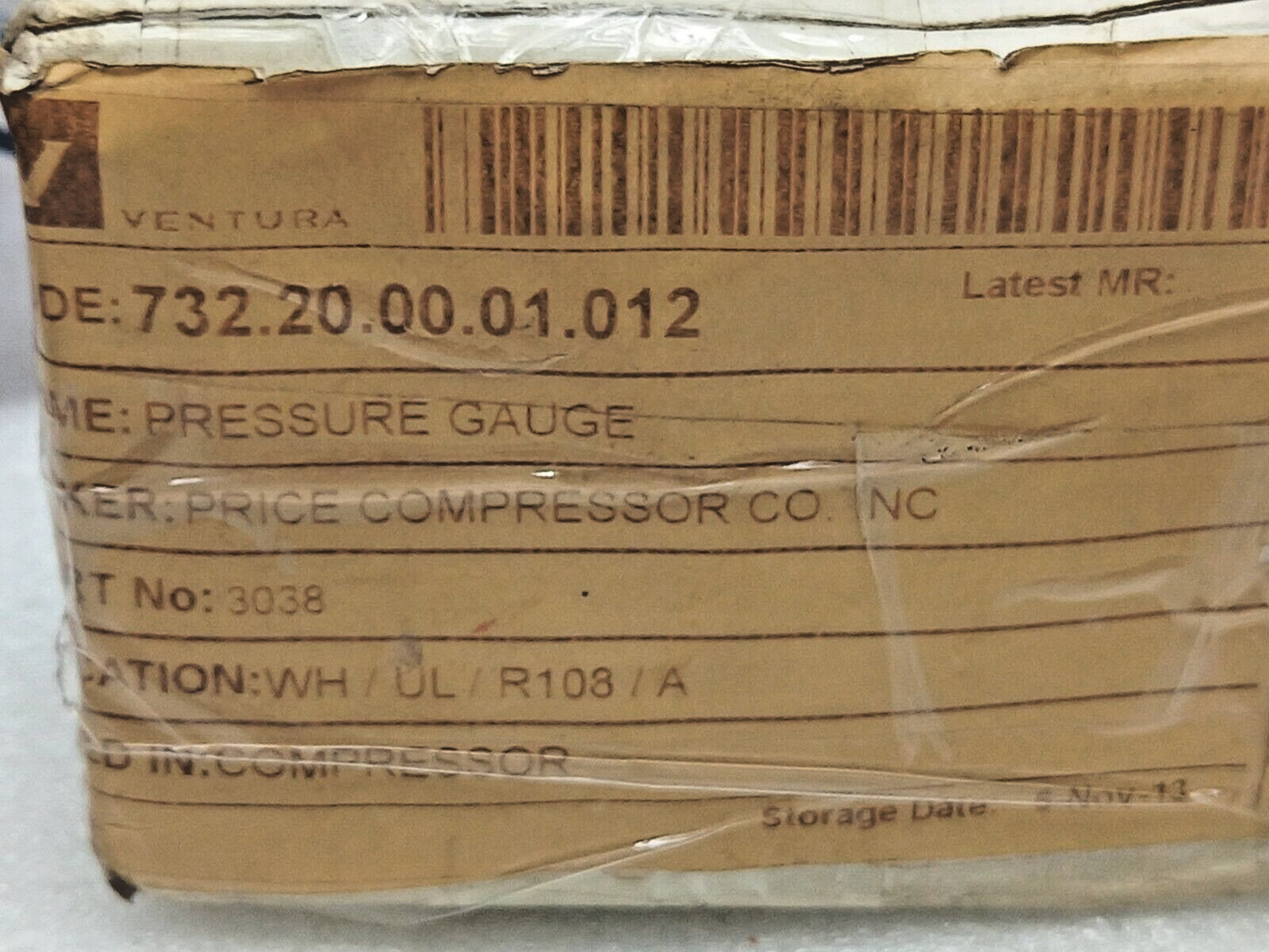 301DFW Liquid Filled Pressure Gauge 2-1/2” Dial ¼” LM  Price Compressor 3038