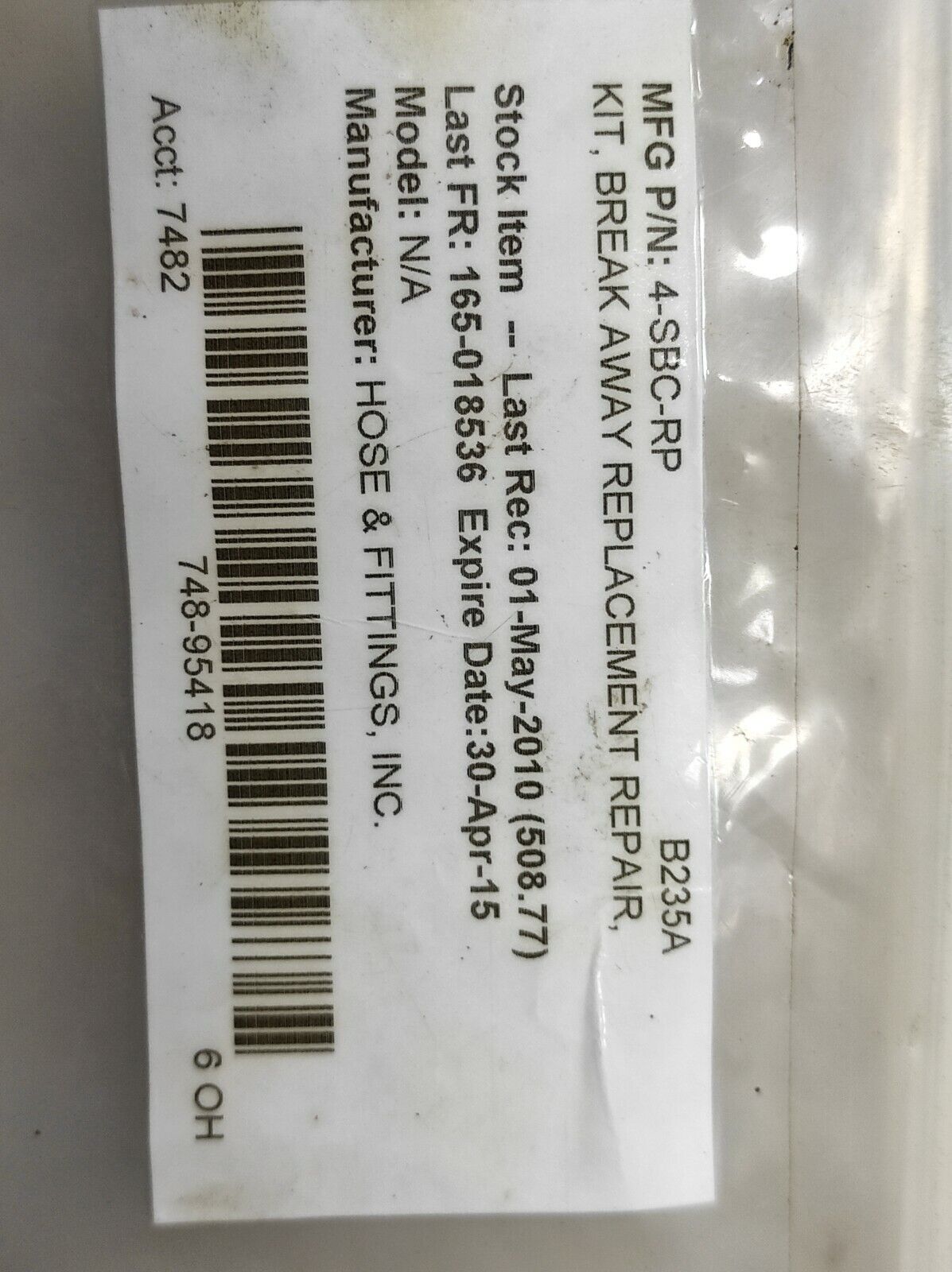 Todo R9401-4407 Spare Parts Kit & Todo R7480A-4407 Spare Parts Kit