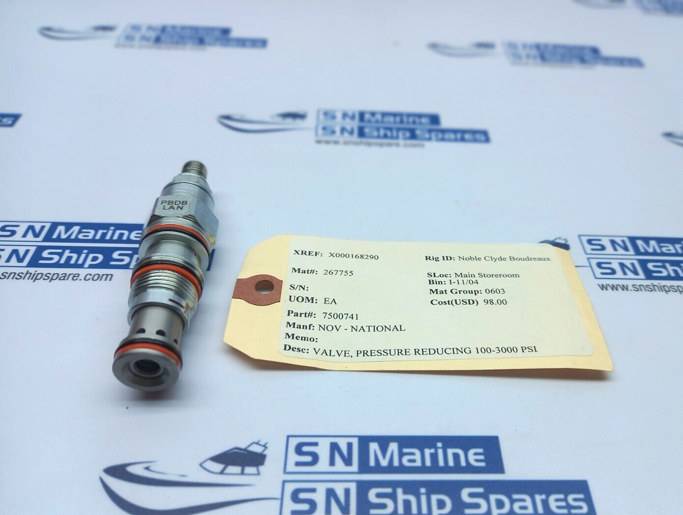 Sun Hydraulics PBDB-LAN Pressure Reducing Valve 100-300Psi NOV 7500741