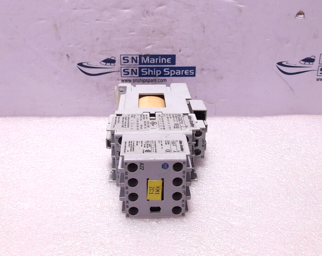 Allen Bradley 100-C23Z*10 Ser C Contactor 24VDC With 100-FA22 Ser A Auxiliary Co