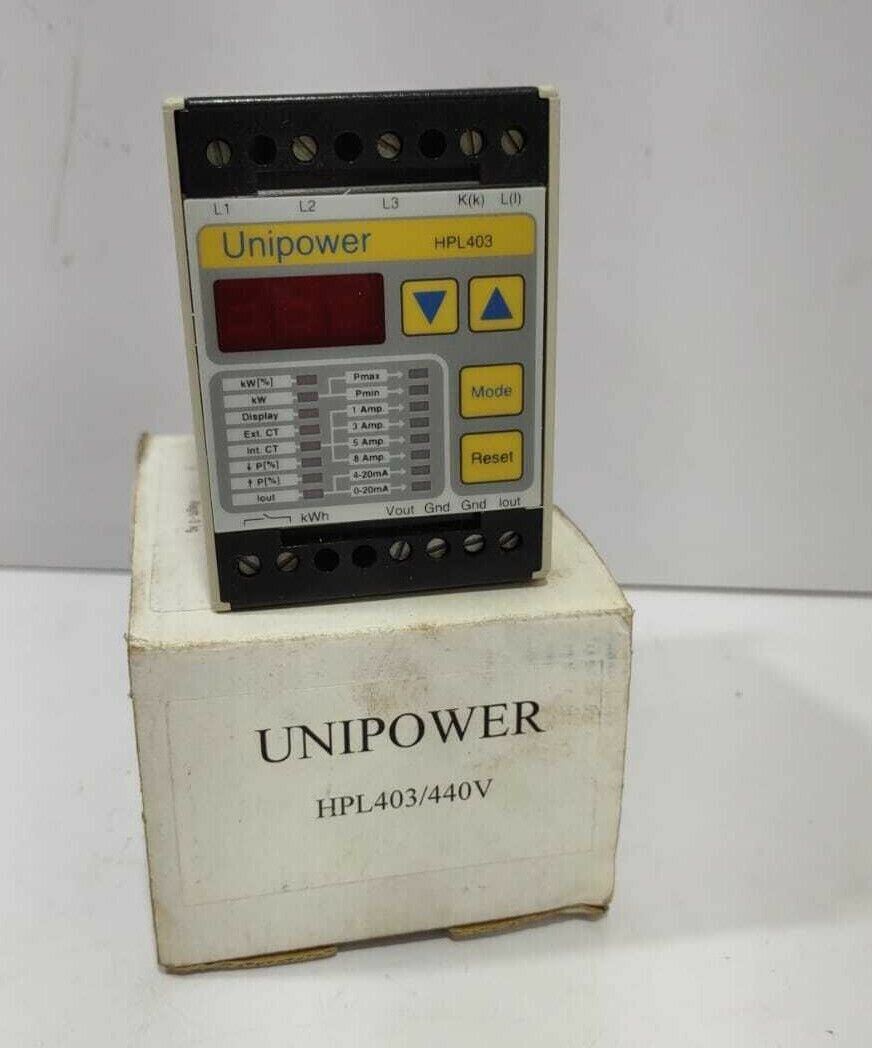 Unipower HPL403 Load Monitor 440V Wartsila 89009258 MBR12/96877-01