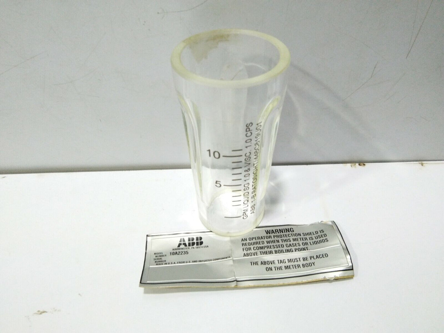 ABB 1-B RATOSIGHT/448C819U01 10A2235 LIQUID INDICATOR GLASS 