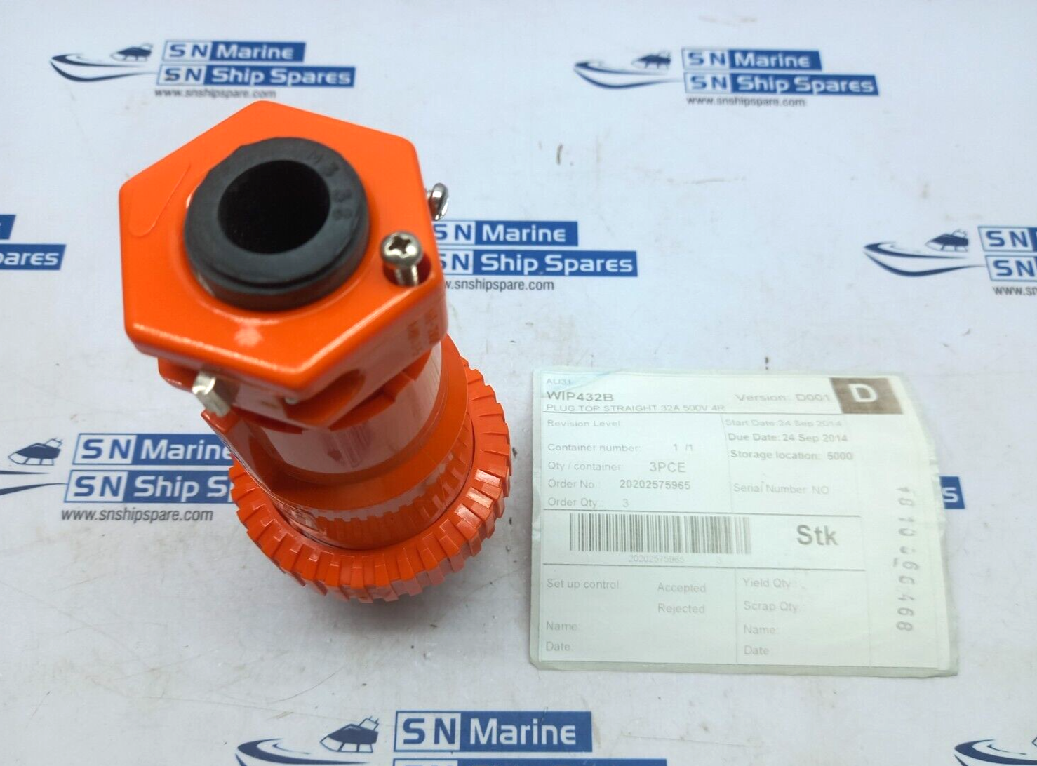 Wilco WIP432B Straight 4Pin Electrical Plug 32A 500V 50Hz Schneider Electric