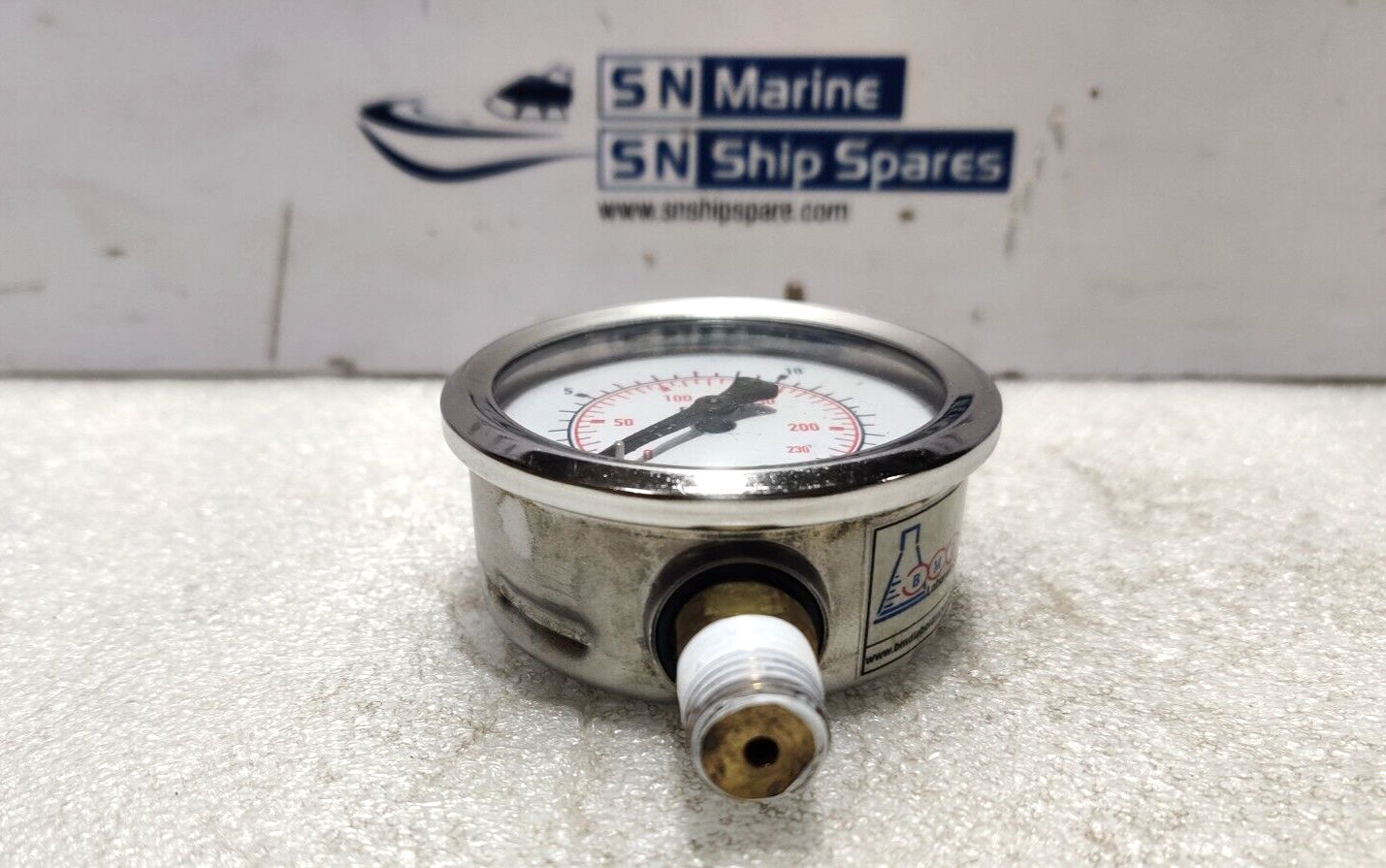 Wikai 212.53.63 Pressure Gauge 0-200Psi 16Bar 1/4 NPT Marsh J765P