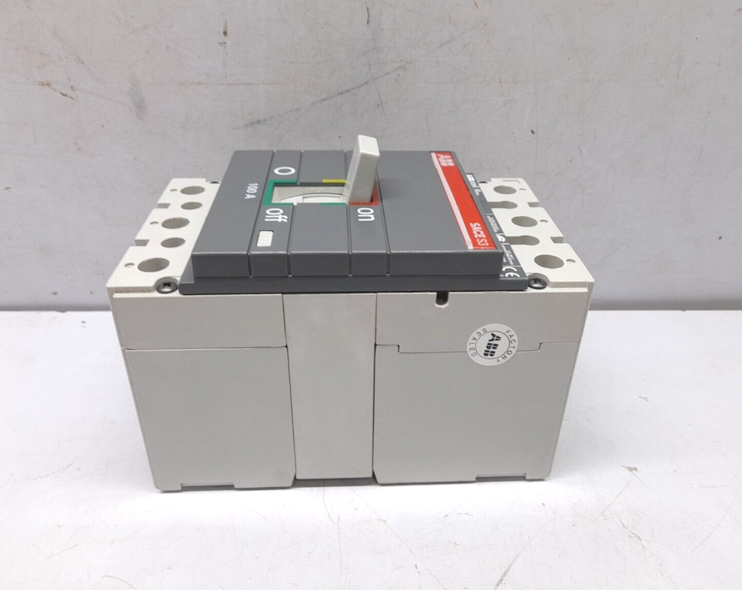 ABB SACE S3 S3H100TW Circuit Breaker S3H 100A BKR S3H 100A 3P