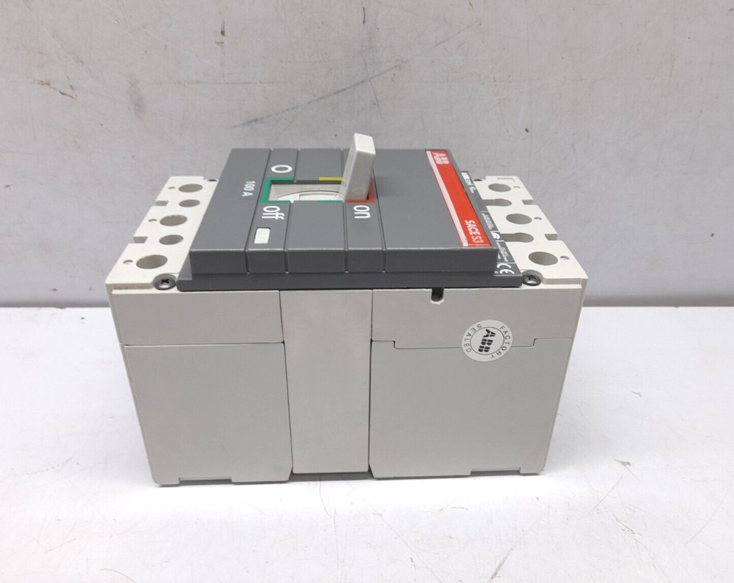 ABB SACE S3 S3H100TW Circuit Breaker S3H 100A BKR S3H 100A 3P