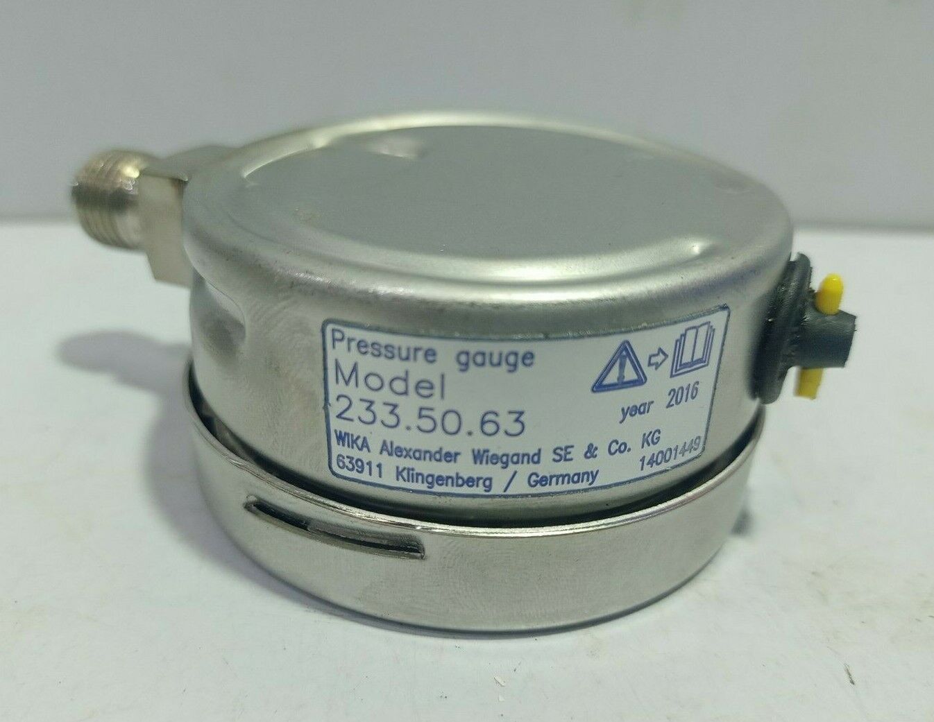 Wika 233.50.63 Pressure Gauge 0-16 Bar 897080WP 316SS